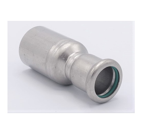 Lisovací redukce (redukovaná vsuvka) M/F 28/18 mm, nerezová