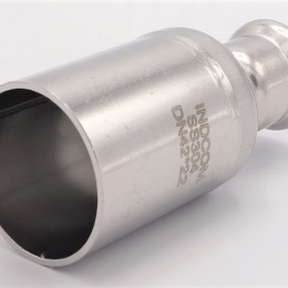 Lisovací redukce (redukovaná vsuvka) M/F 42/22 mm, nerez