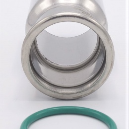 Lisovací redukce (redukovaná vsuvka) M/F 54/42 mm, nerezová