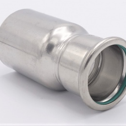 Lisovací redukce (redukovaná vsuvka) M/F 54/42 mm, nerezová