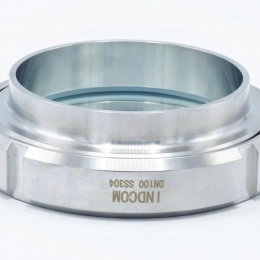 maticové průhledítko s borosilikátovým sklem, DN100