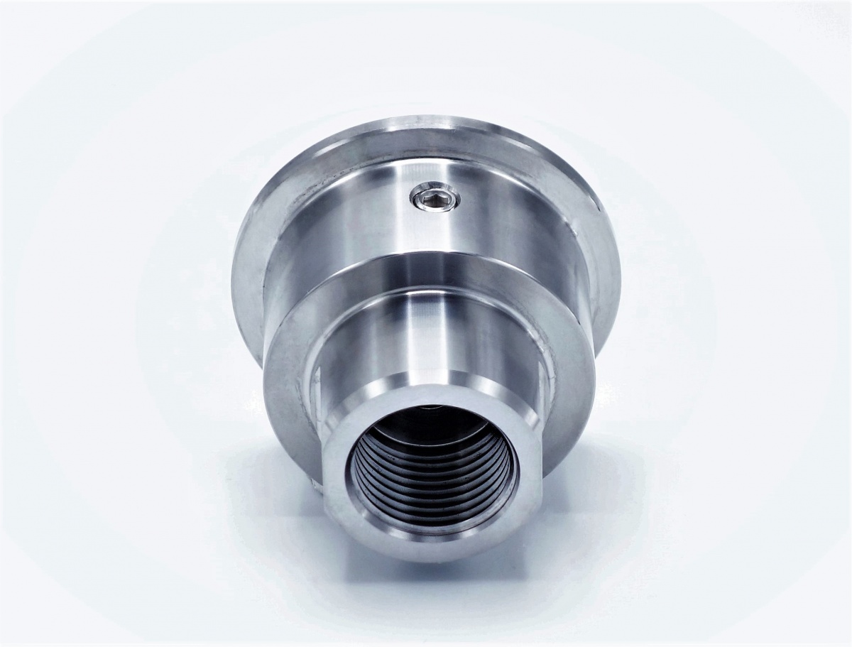 Membrane separator, CLAMP DIN 32676, collar 50.5 mm, internal thread 1/