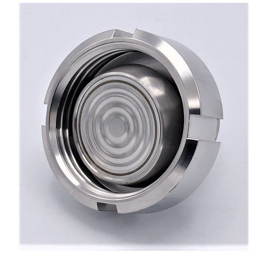 Membránový oddělovač, potravinářské šroubení dle DIN 11851 | připojení DN40, závit vnitřní 1/2"