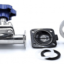 Membránový ventil, clamp C-C DN25 (K50.5)