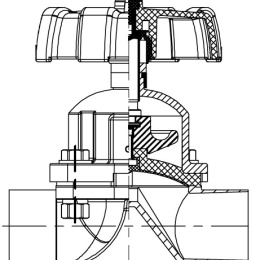 Membránový ventil, clamp C-C | DN50 (K64)