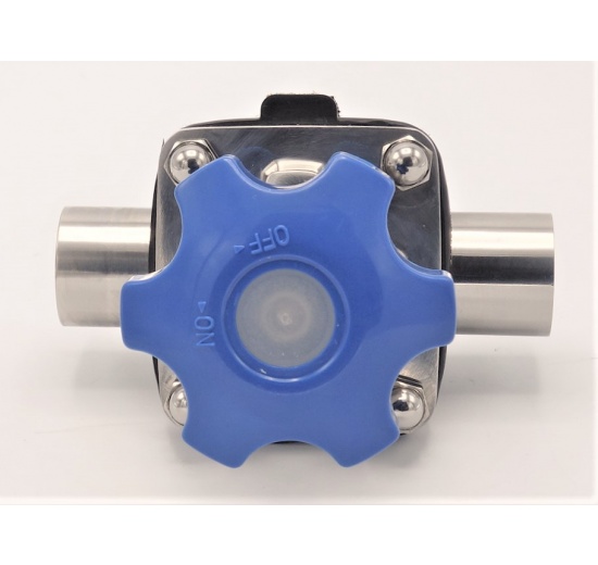 Membránový ventil, navařovací, EPDM DN32(34x1,5mm) nerez