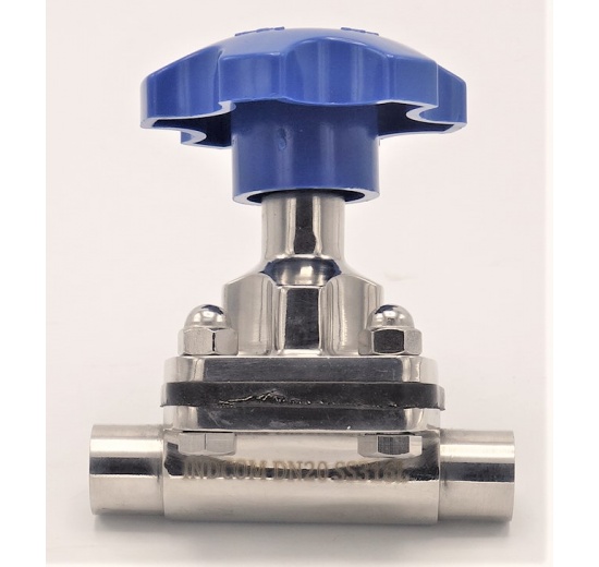 Membránový ventil, navařovací S-S, EPDM DN20(22x1,5mm)