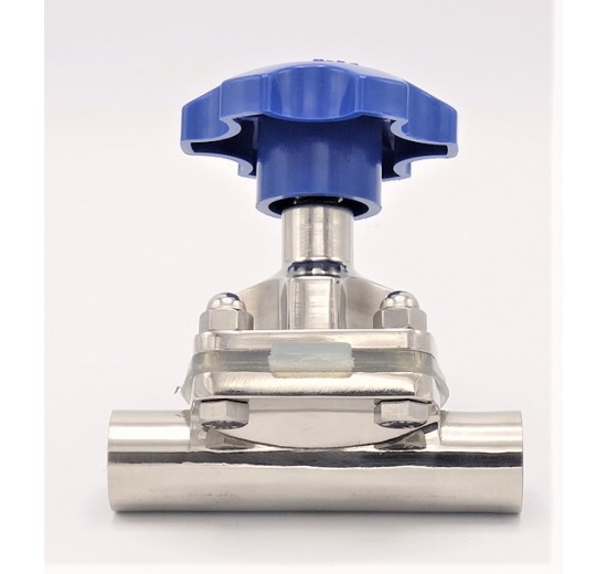 Membránový ventil, navařovací S-S, Silikon | DN20(22x1,5mm)