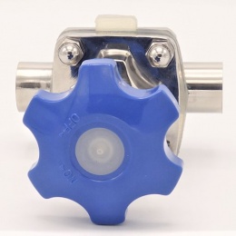 Membránový ventil, navařovací S-S, Silikon, DN25