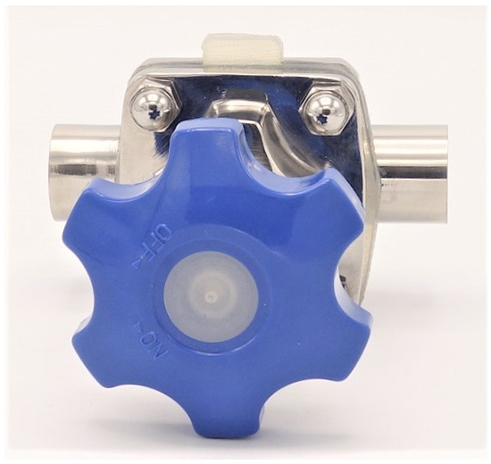 Membránový ventil, navařovací S-S, Silikon, DN25