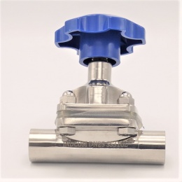 Membránový ventil, navařovací S-S, Silikon