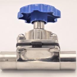 Membránový ventil, navařovací S-S, VMQ DN40(40x2,0mm)