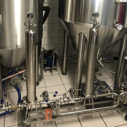 Mikrosvíčkový filtr pro filtraci piva_mobilní sestava