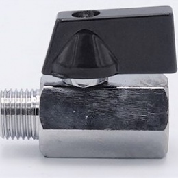 MINI MOSAZNÝ kulový kohout s redukovaným průtokem, jednodílný, závitový  1/4”