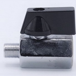 MINI MOSAZNÝ kulový kohout s redukovaným průtokem, jednodílný, závitový  1/8”