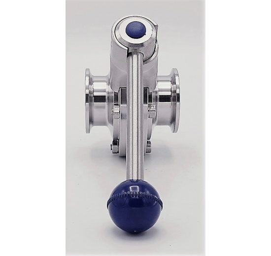 Motýlový ventil, clamp typ C-C DN40 (límeček 50.5mm)