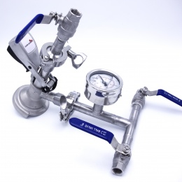 Narážecí hlava plochá celonerezová upravená dle zadání zákazníka