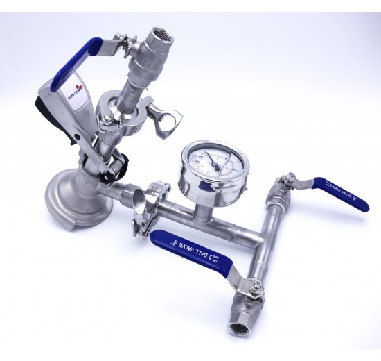 Narážecí hlava plochá celonerezová upravená dle zadání zákazníka