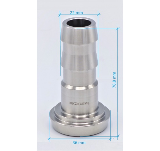 Nástavec hadicový s kuželovým hrdlem DN20