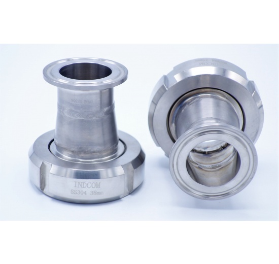 nerezová centrická redukce K/M - G | SMS38/DIN CLAMP 32