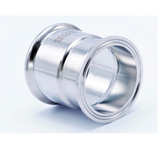 nerezová clampová redukce 54 mm, clamp límeček 64 mm