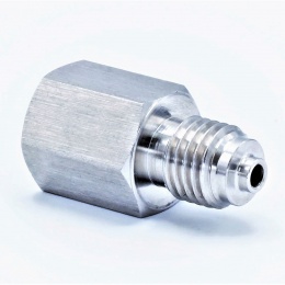 nerezová fitinka, redukce, vnitřní závit 1/4", vnější závit 12 mm x 1,5