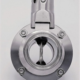 Nerezová klapka přímá, clamp typ C-C DN40 (límeček 50.5mm)