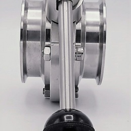 Nerezová klapka přímá, clamp typ C-C | DN65_180 (K91)