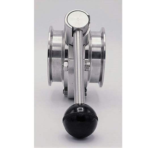 Nerezová klapka přímá, clamp typ C-C | DN65_180 (K91)