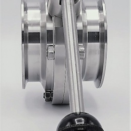 Nerezová klapka přímá, clamp typ C-C DN80_180 (límeček 106mm)