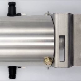 Nerezová klapka přímá, clamp typ C-C, s pneumatickým pohonem DN25