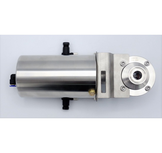 Nerezová klapka přímá DN20, clamp typ C-C, s pneumatickým pohonem