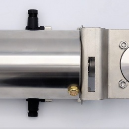 Nerezová klapka přímá DN20, závitová-navařovací typ G-S, s pneumatickým pohonem