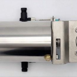 Nerezová klapka přímá DN20, závitová typ G-G, s pneumatickým pohonem