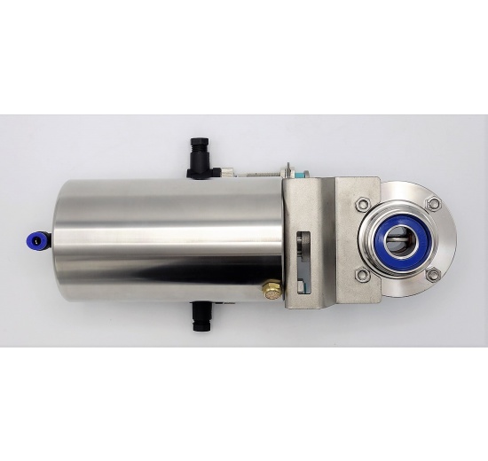 Nerezová klapka přímá DN20, závitová typ G-G, s pneumatickým pohonem