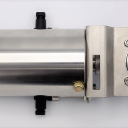 Nerezová klapka přímá DN25, závitová-navařovací typ G-S, s pneumatickým pohonem