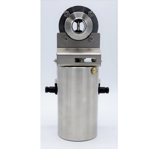 Nerezová klapka přímá DN25, závitová-navařovací typ G-S, s pneumatickým pohonem