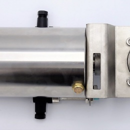 Nerezová klapka přímá DN25, závitová typ G-G, s pneumatickým pohonem