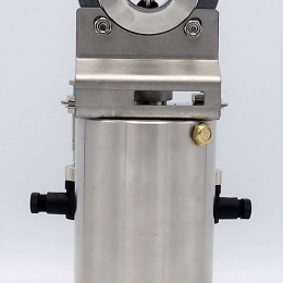 Nerezová klapka přímá DN32, navařovací typ S-S, s pneumatickým pohonem