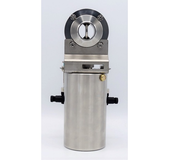 Nerezová klapka přímá DN32, navařovací typ S-S, s pneumatickým pohonem