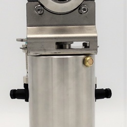 Nerezová klapka přímá DN40, závitová-navařovací typ G-S, s pneumatickým pohonem