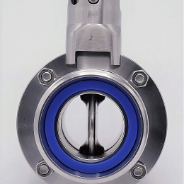 Nerezová klapka přímá motýlková, závitová typ G-G DN40