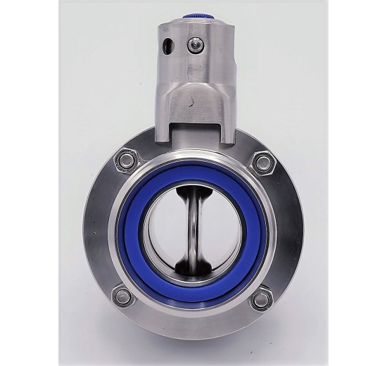 Nerezová klapka přímá motýlková, závitová typ G-G DN40