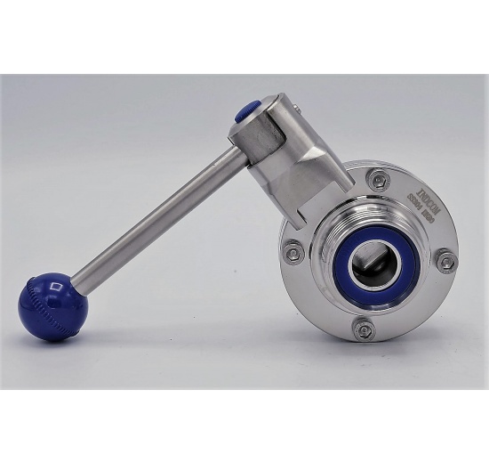 Nerezová klapka přímá (motýlová klapka) závitová typ G-G DN20