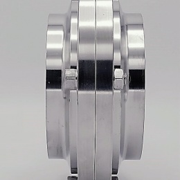 Nerezová klapka přímá, navařovací typ S-S DN100 (104x2mm)