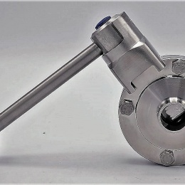 Nerezová klapka přímá, navařovací typ S-S  DN20 (22x1.5 mm)