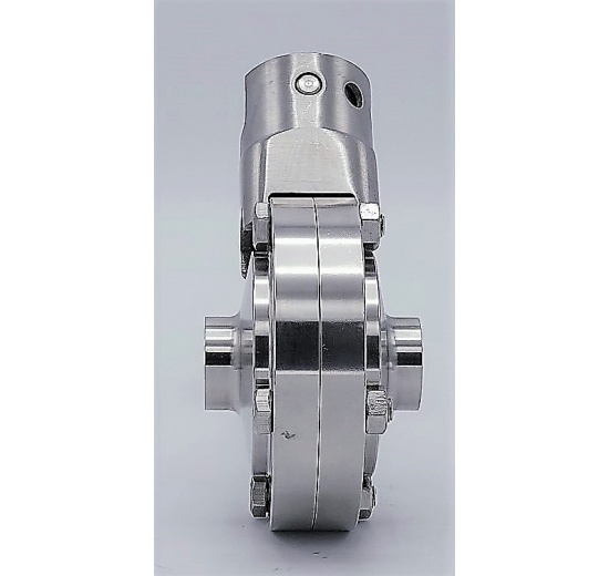 Nerezová klapka přímá, navařovací typ S-S  DN20 (22x1.5 mm)