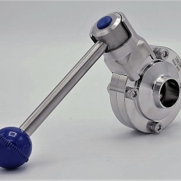 Nerezová klapka přímá, navařovací typ S-S | DN25 (28x1.5 mm)