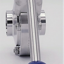 Nerezová klapka přímá, navařovací typ S-S | DN32 (34x1.5mm)