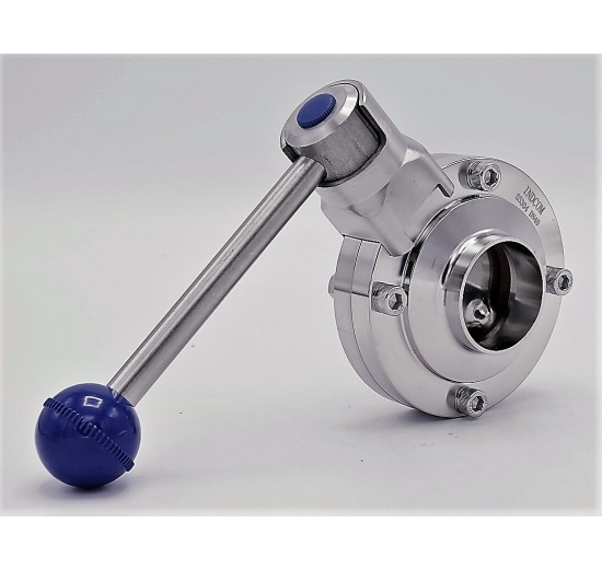 Nerezová klapka přímá, navařovací typ S-S | DN40 (40x1.5mm)